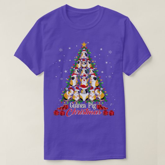 Kerstmis in de vorm van een cavia t-shirt (Design voorkant)