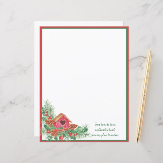 Kerstmis in de waterverf (Voorkant / Achterkant in situ)