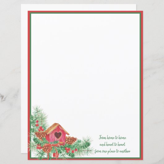 Kerstmis in de waterverf (Voorkant / Achterkant)