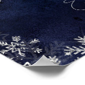 Kerstmis in de winter Deze kinderen Rehearsal Dinn Poster (Hoek)