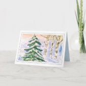 Kerstmis in de winter feestdagen kaart (Voorkant)