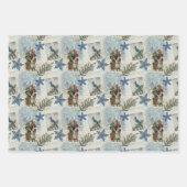 Kerstmis in de winter inpakpapier vel (Voorkant 3)