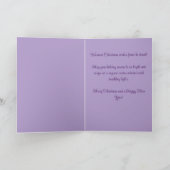 Kerstmis in de woestijn Zuidwest Saguaro Cactus Feestdagen Kaart (Binnen)