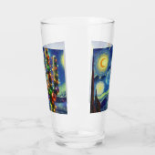 Kerstmis in de woestijn Zuidwest Saguaro Cactus Glas (Links)