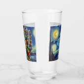 Kerstmis in de woestijn Zuidwest Saguaro Cactus Glas (Rechts)