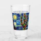 Kerstmis in de woestijn Zuidwest Saguaro Cactus Glas (Voorkant)