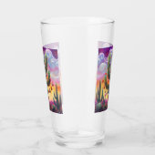 Kerstmis in de woestijn Zuidwest Saguaro Cactus Glas (Rechts)