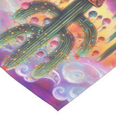 Kerstmis in de woestijn Zuidwest Saguaro Cactus Korte Tafelloper (Hoek)