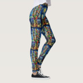 Kerstmis in de woestijn Zuidwest Saguaro Cactus Leggings (Rechts)