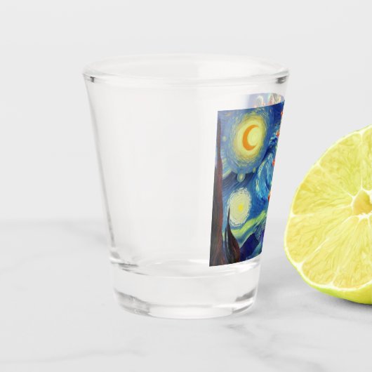 Kerstmis in de woestijn Zuidwest Saguaro Cactus Shot Glas (Links)