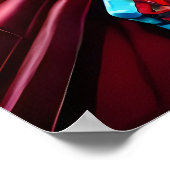 Kerstmis in de woonkamer | AI Art Poster (Hoek)