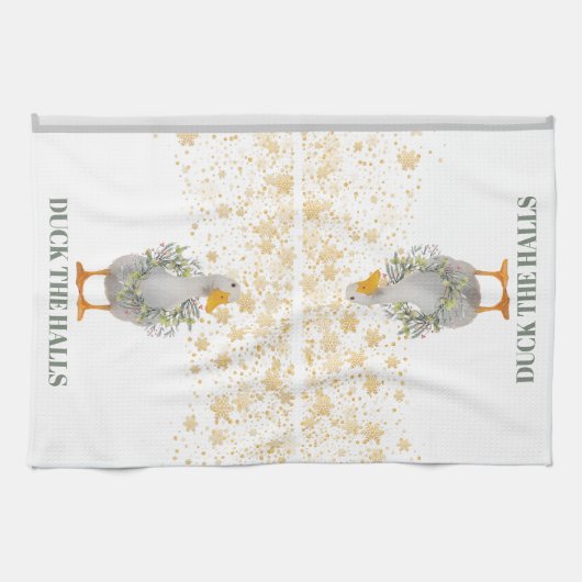 Kerstmis in de zalen theedoek (Horizontaal)