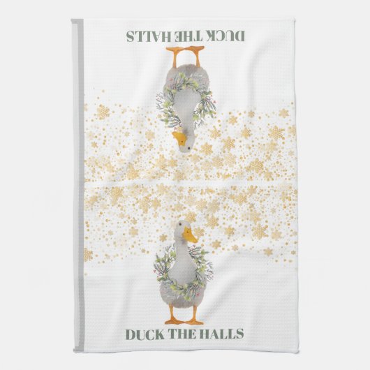 Kerstmis in de zalen theedoek (Verticaal)