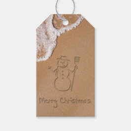 Kerstmis in de zomer cadeaulabel