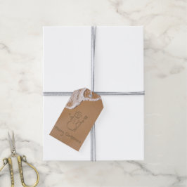 Kerstmis in de zomer cadeaulabel
