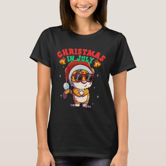 Kerstmis in de zomer in juli t-shirt (Voorkant)