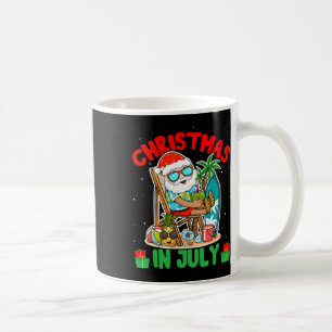 Kerstmis in de zomer in juli - Tropische Kerstman Koffiemok