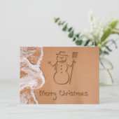 Kerstmis in de zomer kaart (Staand voorkant)