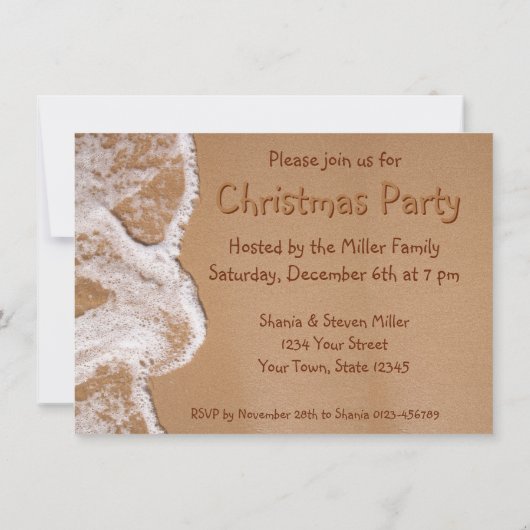 Kerstmis in de zomer kaart (Achterkant)