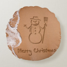 Kerstmis in de zomer rond kussen