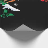 Kerstmis in de zomer van 2021: rendiersneeuwsmog cadeaupapier (Hoek)