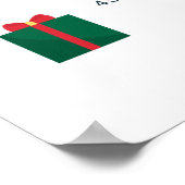 Kerstmis in de zomer van de barbecue in juli poster (Hoek)