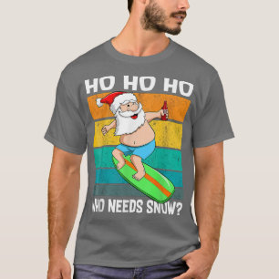Kerstmis in de zomer van juli op de kerstman t-shirt