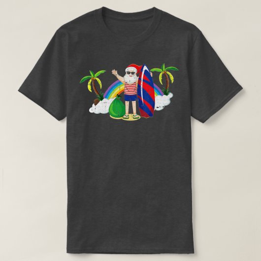 Kerstmis in de zomer van juli Tropisch T-shirt (Design voorkant)
