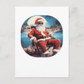 Kerstmis in de zomervakantie briefkaart (Voorkant)