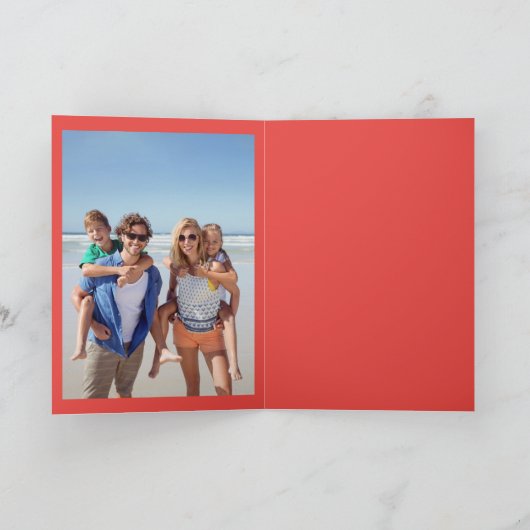 Kerstmis in de zomervakantie kaart (Binnen)