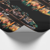 Kerstmis in de Zuid-Waterreflectie  Cadeaupapier (Hoek)