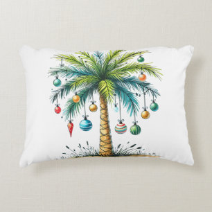 Kerstmis in december Tropische Kerstmis Strand Pal Accent Kussen