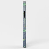 *~* Kerstmis in Demin Holly Poinsettias Case-Mate iPhone Case (Achterkant/rechts)