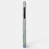 *~* Kerstmis in Demin Holly Poinsettias Case-Mate iPhone Case (Achterkant/links)