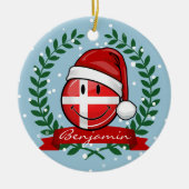 Kerstmis in Denemarken | Keramisch Ornament (Voorkant)