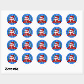 Kerstmis in Denemarken | Ronde Sticker (Vel)