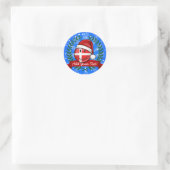 Kerstmis in Denemarken | Ronde Sticker (Tas)
