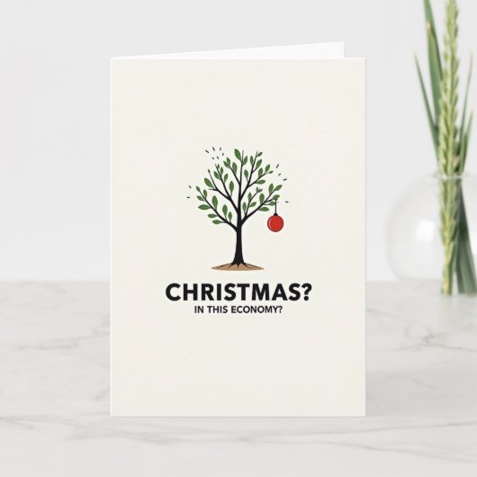 Kerstmis In Deze Economie Kaart (Voorkant)