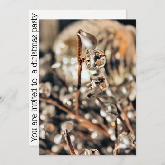 Kerstmis in discostijl kaart (Voorkant / Achterkant)