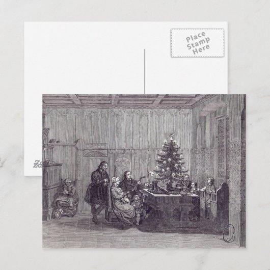 Kerstmis in Duitsland Feestdagenkaart (Voorkant / Achterkant)