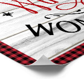 Kerstmis in een Poster van het winterWonderland W (Hoek)