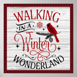 Kerstmis in een Poster van het winterWonderland W