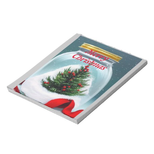 Kerstmis in een pot. notitieblok (Linkerzijde)