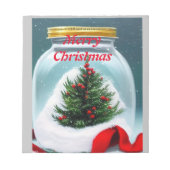 Kerstmis in een pot. notitieblok (Voorkant)