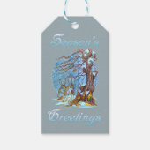 Kerstmis in Elf Hall Cadeaulabel (Voorkant)