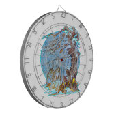 Kerstmis in Elf Hall Dartbord (Voorkant Links)