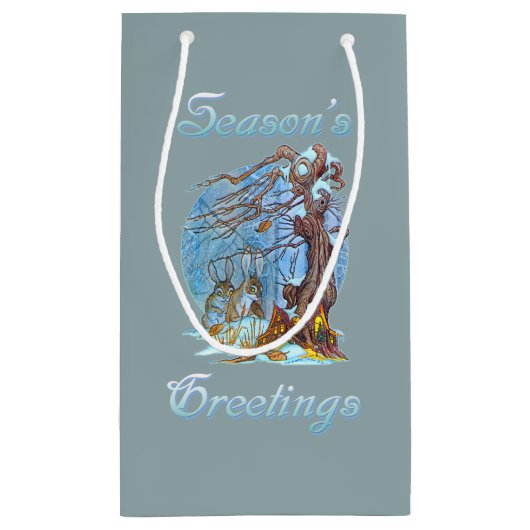 Kerstmis in Elf Hall Klein Cadeauzakje (Achterkant)