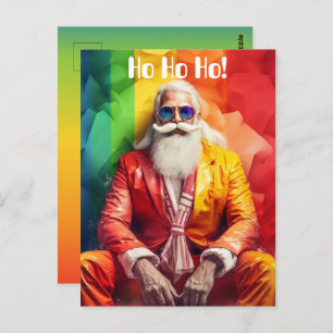 Kerstmis in elke kleur briefkaart