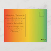 Kerstmis in elke kleur briefkaart (Achterkant)