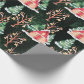 Kerstmis in feestdagen  woningen cadeaupapier (Hoek)